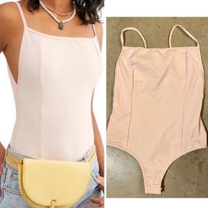 NWT Free People bodysuit Pink M L medium and large